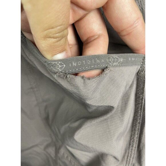 Indygena Nakato Crop Capri Taupe Brown Hiking Outdoor Athletic Pull On Pants XL - Picture 2 of 9